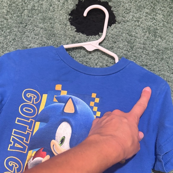 Blue Sonic the Hedgehog T-Shirt - Picture 6 of 6